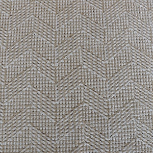 White and Brown Chevron Patterned Upholstery Fabric by the yard - For home decor, upholstery projects, chairs, sofas, furnishing, & pillows
