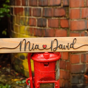 Personalized wooden name sign, Beloved sign, Personalized Wall Sign, Boyfriend Girlfriend Gift, Wedding Anniversary Gift / Custom Name sign