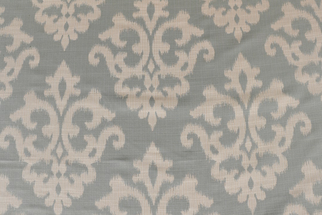 Light Blue Fleur De Lis Upholstery Fabric by the Yardfor Home Etsy
