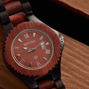 Engraved Wooden Watch for him, 5th Anniversary Gifts for him gift for dad, lovely Gift Personalized Wood Watch Birthday Gift for him,