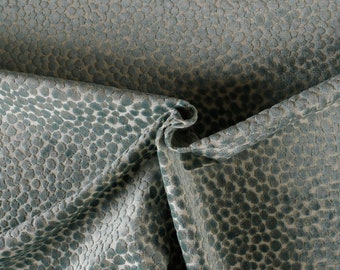 Seafoam Green Dotted Chenille Upholstery Fabric by the yard - For home decor, upholstery projects, chairs, sofas, furnishing, & pillows