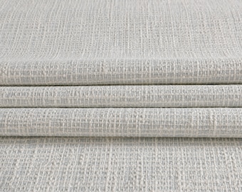White Raised Cords Woven Upholstery Fabric by the yard-For home decor, upholstery projects, chairs, sofas, pillows, & furnishing