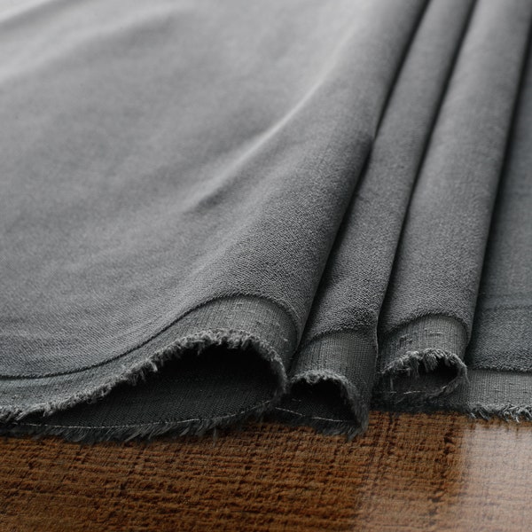 Stone Grey Velvet Upholstery Fabric by the yard-For home decor, upholstery projects, chairs, sofas, furnishing, & pillow