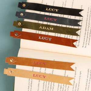 Beloved premium full grain Aniline Plus Italian leather bookmark, personalized bookmark, personalized leather bookmark, gift for book lover