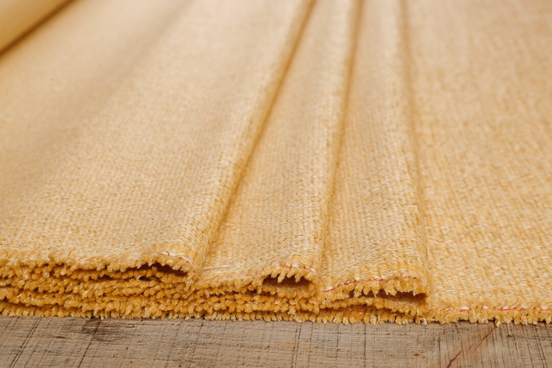 Creamy Yellow Upholstery Fabric by the Yard for Home Decor Etsy