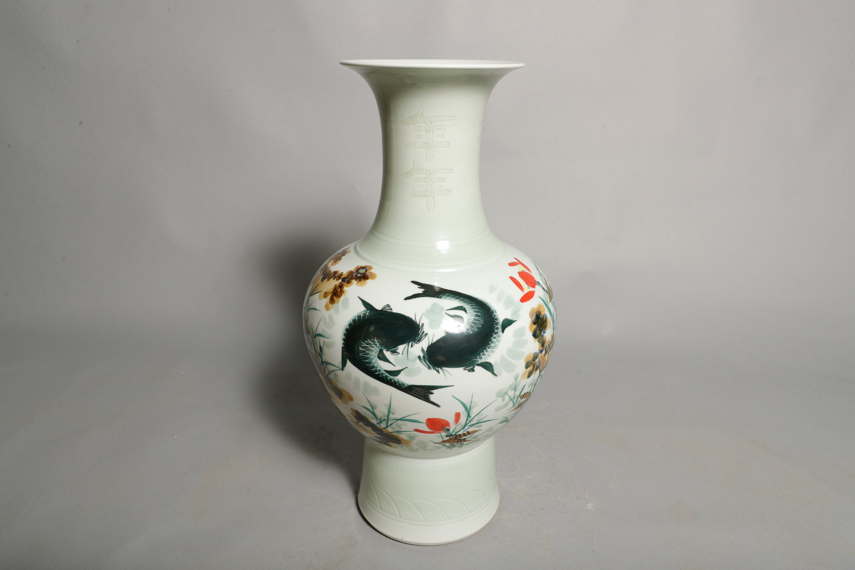Good Luck Fish-Porcelain Art Piece, Collectible Porcelain Art, Museum Quality Fine Home Deco, Gift For Her
