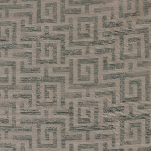 Light Blue on Beige Greek Key, Designer upholstery fabric by the yard-For home decor, upholstery project, chair, sofa, furnishing, & pillow