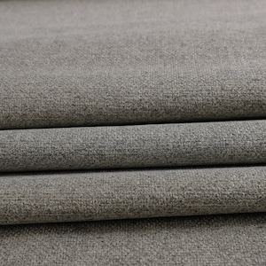 High Quality Level Grey Woven Upholstery Fabric by the yard - For home decor, upholstery projects, chairs, sofas, furnishing, & pillows