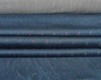 Navy Blue Chenille Upholstery Fabric, Home Decor, 54" Wide
