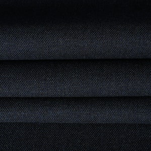Woven high end premium grade Dark Navy Blue upholstery fabric by the yard, for home decor, upholstery, chair, sofa, Furnishing, pillow