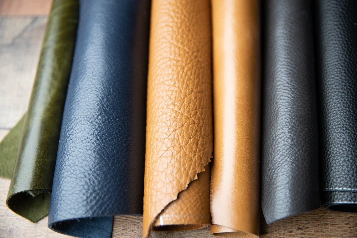 Premium Full grain Italian Cowhide Leather Scrap upholstery | Etsy