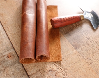 Premium Italian full grain Aniline Plus Tumbled Leather Sheets,  pull-up wax finish soft leather for jewelry, earring, wallet, book binding