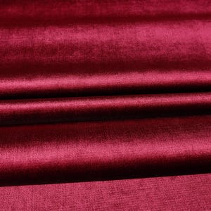 Premiu Deep hot pink velvet upholstery fabric by the yard-For home decor, upholstery projects, chairs, sofas, furnishing, & pillows