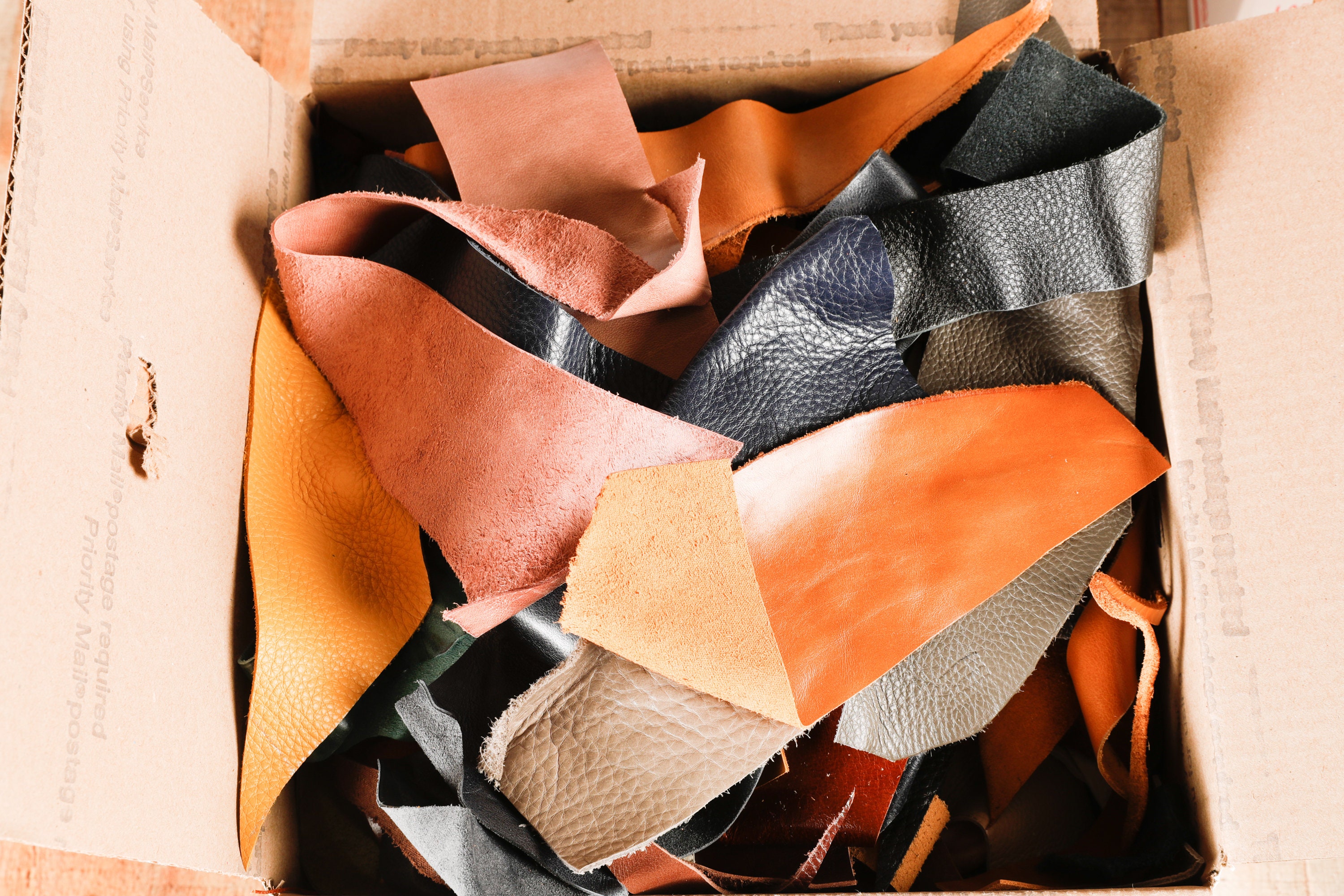 1 & 3 Lbs Premium Full Grain Italian Cowhide Leather Scraps Etsy