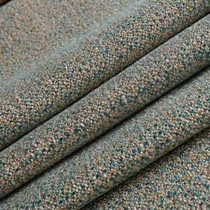 High Quality Teal and Beige Woven Upholstery Fabric by the yard - For home decor, upholstery projects, chairs, sofas, pillows, & furnishing