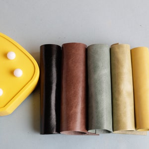 Láminas de cuero italiano de grano completo de primera calidad, liso, de tamaño mediano y grande, con anilina y cuero para encuadernación de joyas, aretes, billeteras, bolsos y libros.