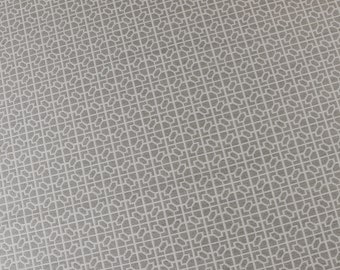 Grey and White Geometric Patterned Upholstery Fabric by the yard - For home decor, upholstery projects, chairs, sofas, furnishing, & pillows