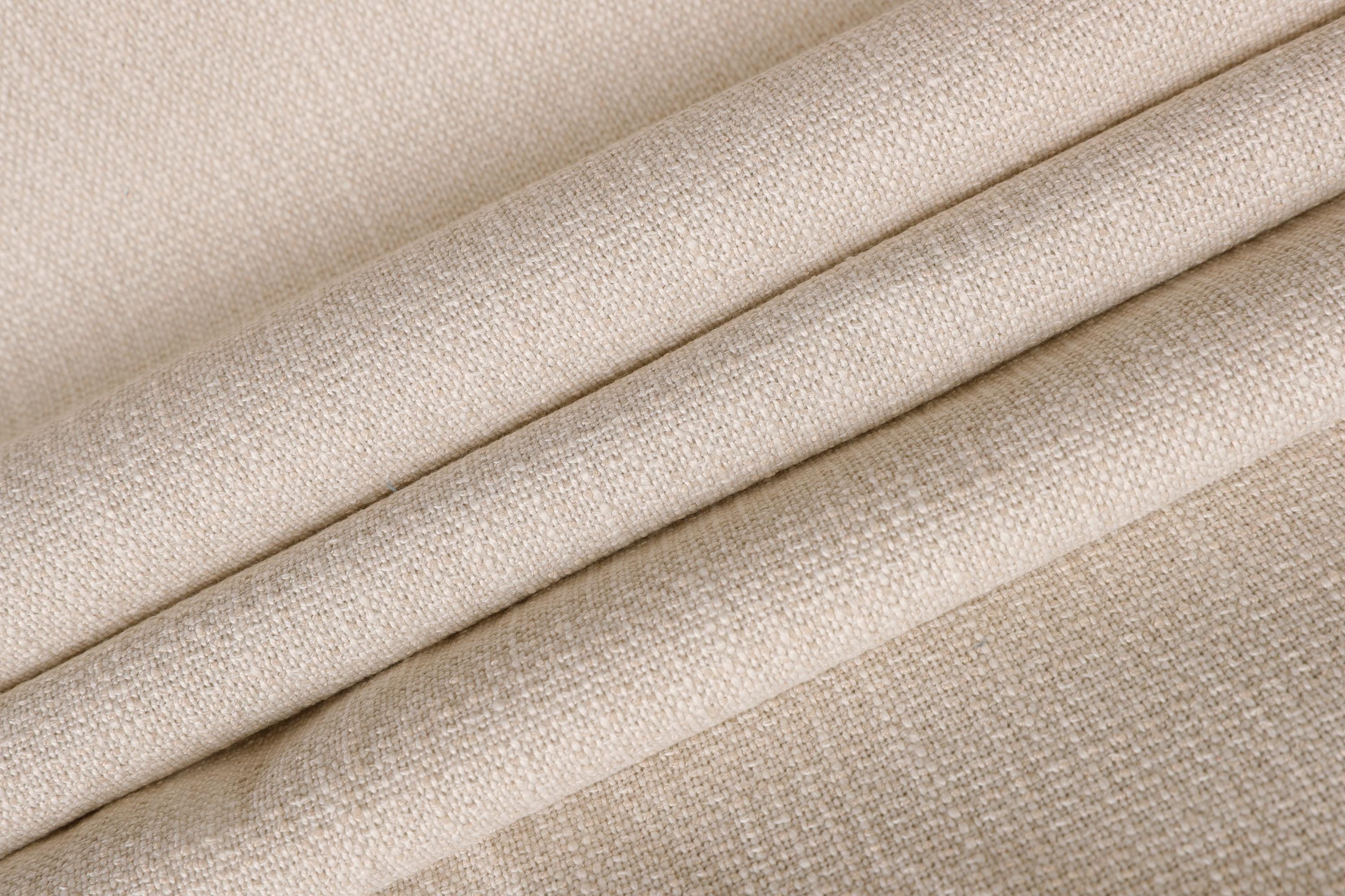 Ivory Woven Upholstery Fabric, Heavy Duty, Stain Protected, 56