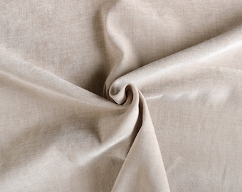 Soft Light Grey Chenille Woven Upholstery Fabric by the yard - For home decor, upholstery projects, chairs, sofas, furnishing, & pillows