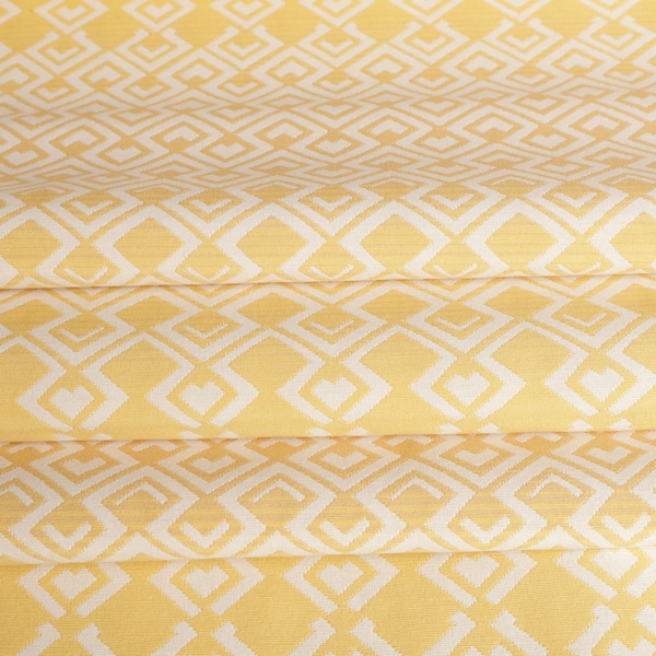 Woven Yellow Diamonds Premium Quality upholstery fabric by the yard-For home decor, upholstery project, chairs, sofas, furnishing, & pillows