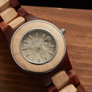 Beloved Engraved Wooden Watch for her 5th Anniversary Gifts for her gift for mom gift for wife Personalized Wood Watch Birthday Gift for her