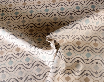 Wavy Blue, Tan, Grey Pattern designer upholstery fabric by the yard-For home decor, upholstery projects, chairs, sofas, furnishing, & pillow