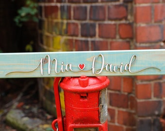 Beloved Custom 3D Wood Sign, Personalized wooden Name Sign, custom wooden name sign for couple, wooden wedding Gift, 5th Anniversary Gift