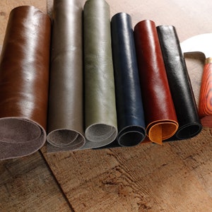 Hojas de cuero italiano de grano completo liso de primera calidad, cuero mediano y grande, hojas de cuero suave para joyería, aretes, billeteras, encuadernación de libros