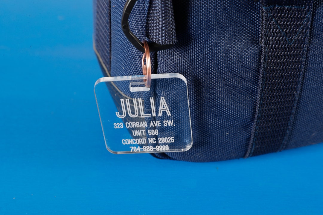 Premium Luggage Name Tags Personalized, Customized Name Tags for