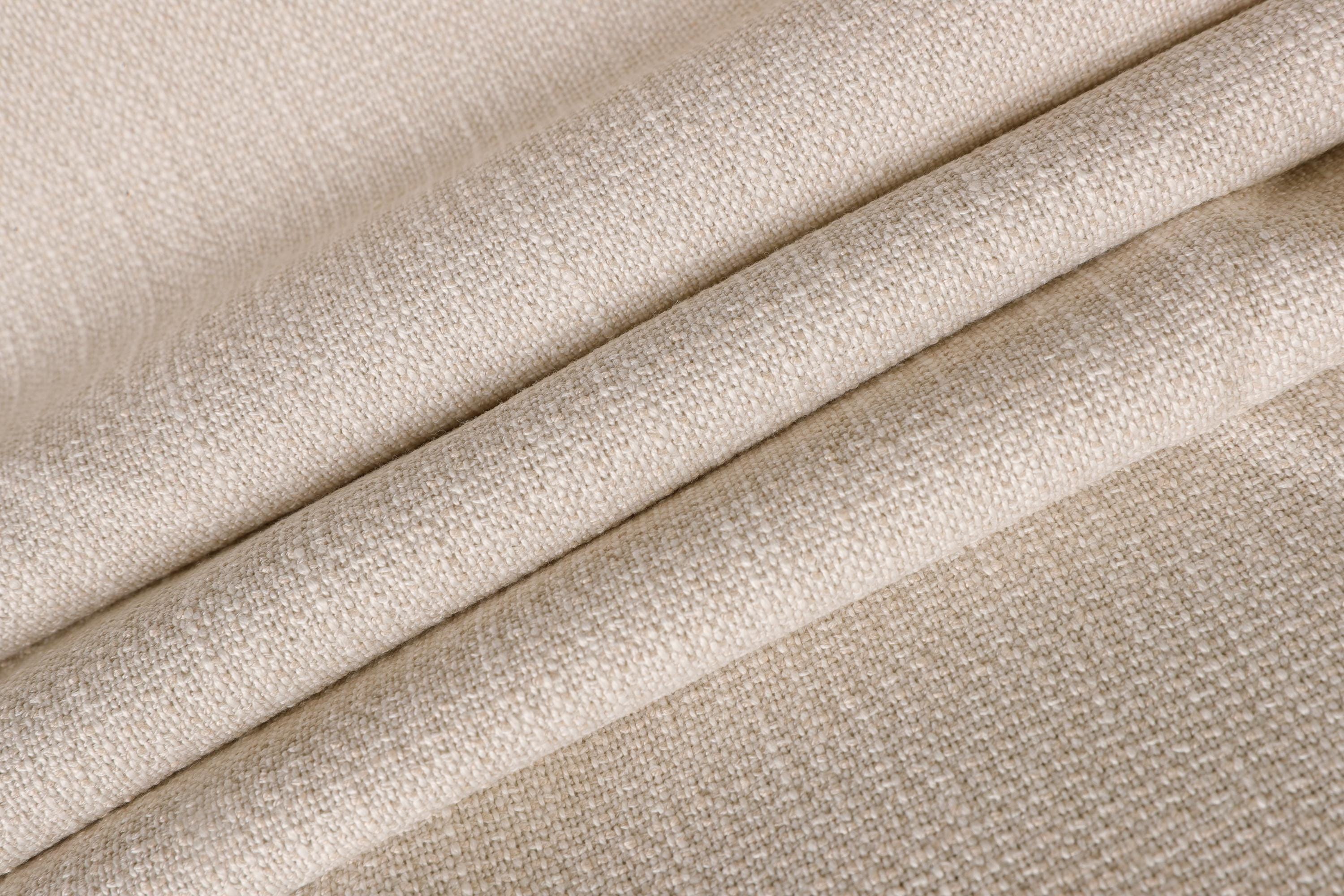 Ivory Woven Upholstery Fabric, Heavy Duty, Stain Protected, 56
