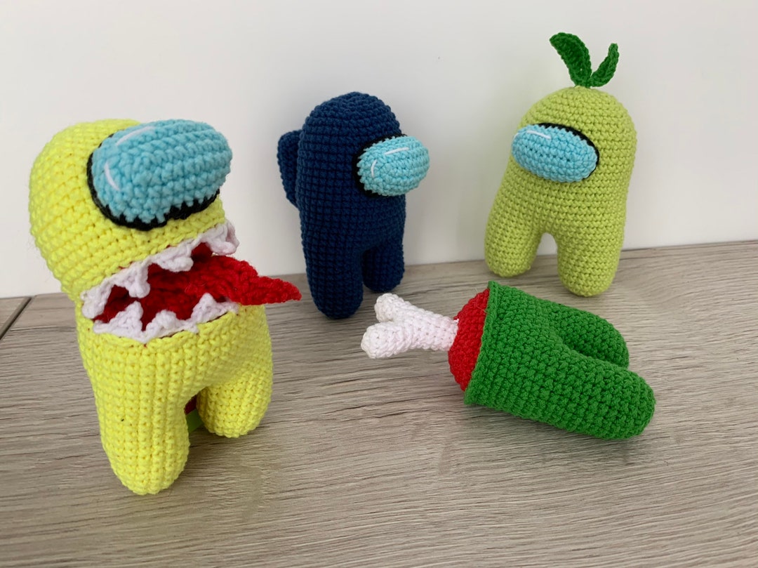 Tejido Among Us Peluches De Lana Patrón Among Us Peluche Tejido