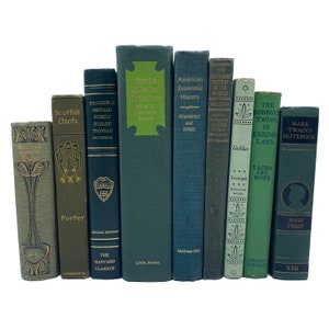 Vintage hardback books | decorative books by color | choose your colors and length | real vintage books | price is per foot