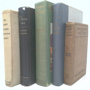 Vintage Buchset mit Titel | *Auf der Suche nach Irland/H.V. Morton* | Dekorative Vintage Buchsets | Buch Dekor | 5 Bücher/Set