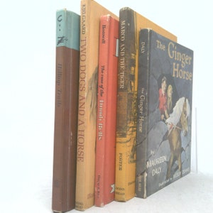 Vintage Book Set with Featured Title |The Case of the Dumb Bells/ Crosby Bonsall| Decorative Vintage Book Sets |Book Décor|5 Book/Set