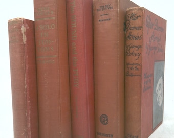 Vintage Book Set with Featured Title | *The Sound and The Fury/William Faulkner* | Decorative Vintage Book Sets | Book Décor | 5 Books/Set