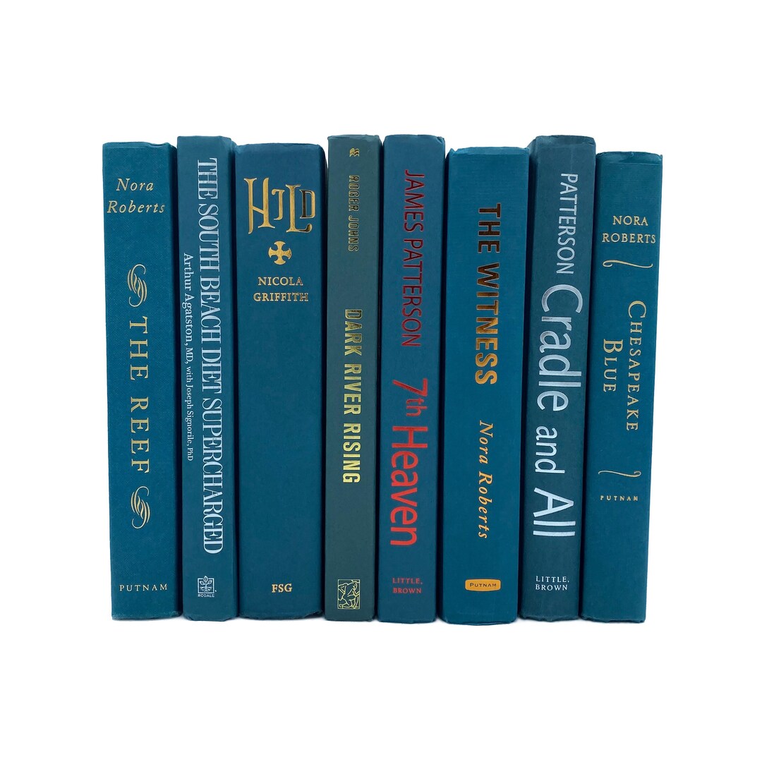 Modern Hardback Books By Color For Decor | Decorative Books For Styling | Price Is Per Foot