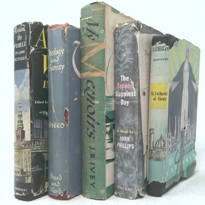 Vintage Book Set with Featured Title | *My Memoirs/J.B. Ivey* | Decorative Vintage Book Sets | Book Décor | 5 Books/Set