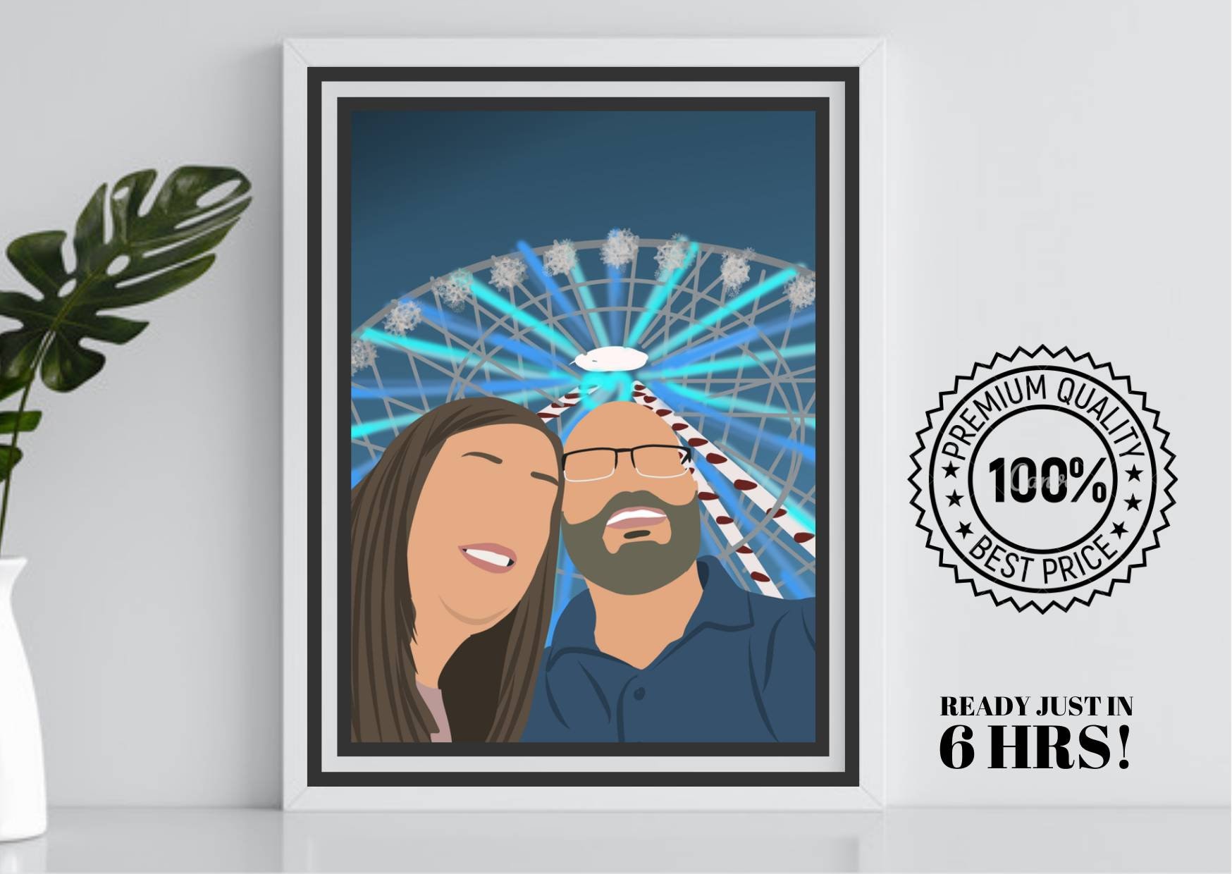 Gesichtsloses benutzerdefiniertes Porträt, Porträt gesichtslose Illustration, gesichtslose Digital Art Printable, Profilbild personalisiert, digitale Kunst