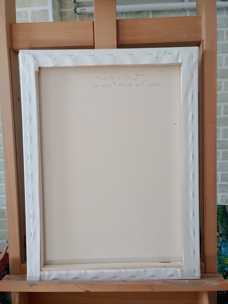 Kvinnoljemålning: Impressionistisk figurativ konst (24 x 20 tum) bild 4