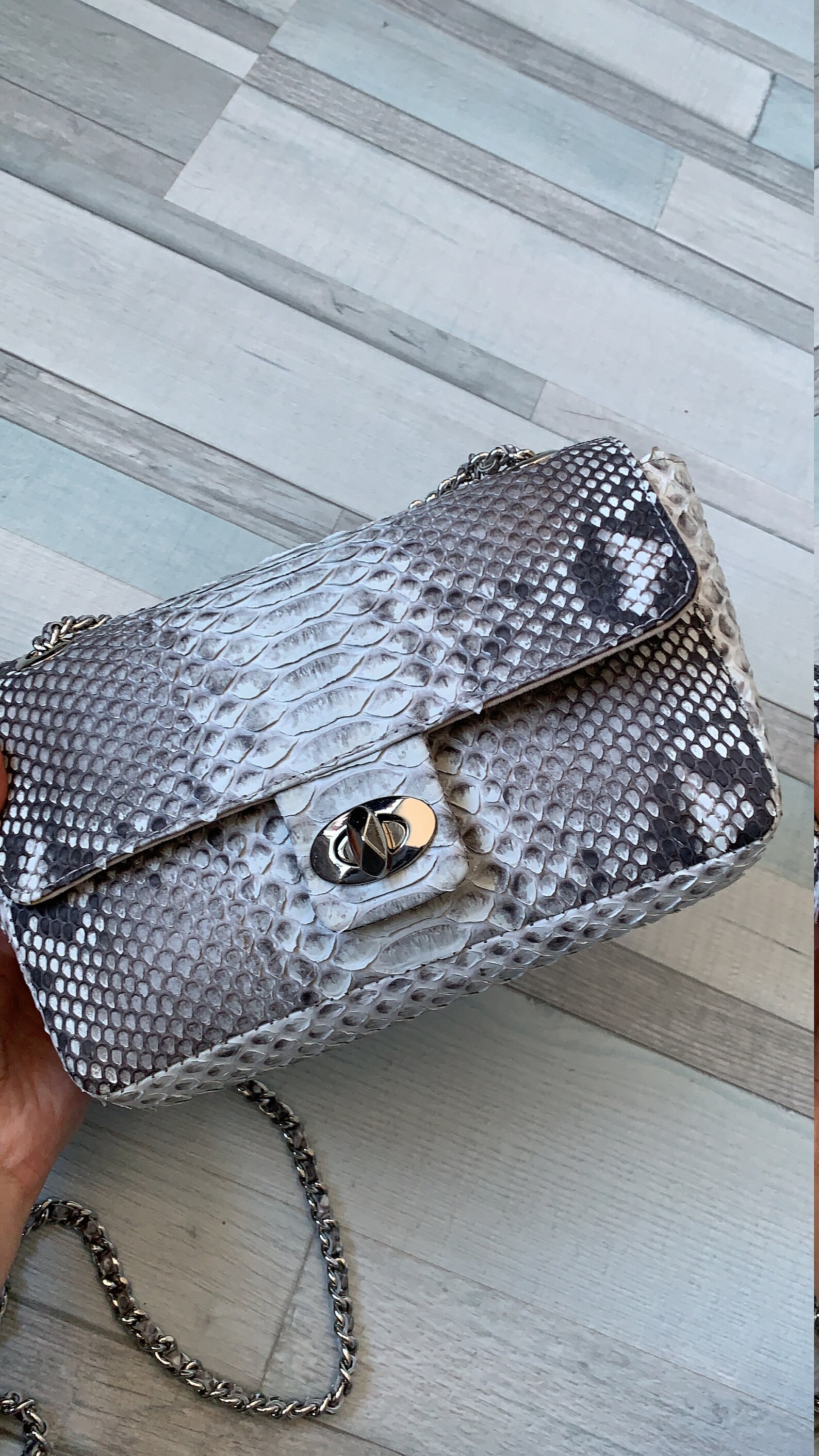 Python bag python bags bag bag crossbodysnakeskin Etsy