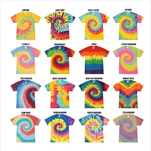 Tie Dye Unisex T-Shirt Adults and Kids (Kids 2-4 - 5XL)