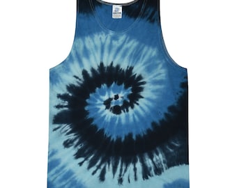 Camisetas sin mangas unisex con efecto tie-dye (S M L XL 2XL 3XL)