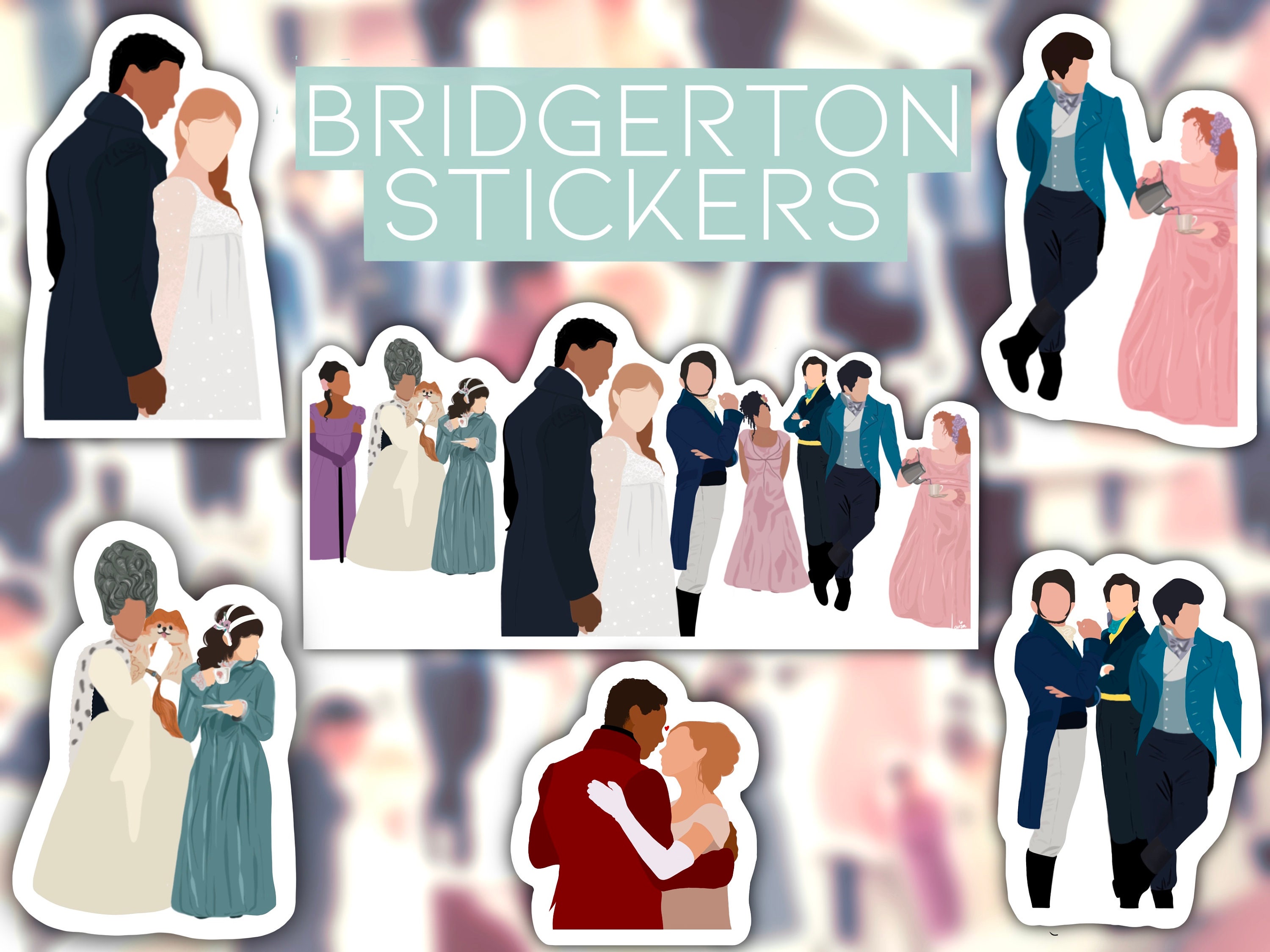 Bridgerton Stickers Die Cut Waterproof Vinyl Stickers | Etsy