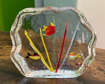 ヴィンテージ 1980年代 ムラーノ イタリア アートガラス