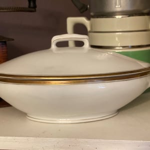 Rare Z.S. and Co (Zeh, Scherzer & C) Bavaria Oval (circa 1880-1918) Casserole/Vegetable/Serving Porcelain Dish