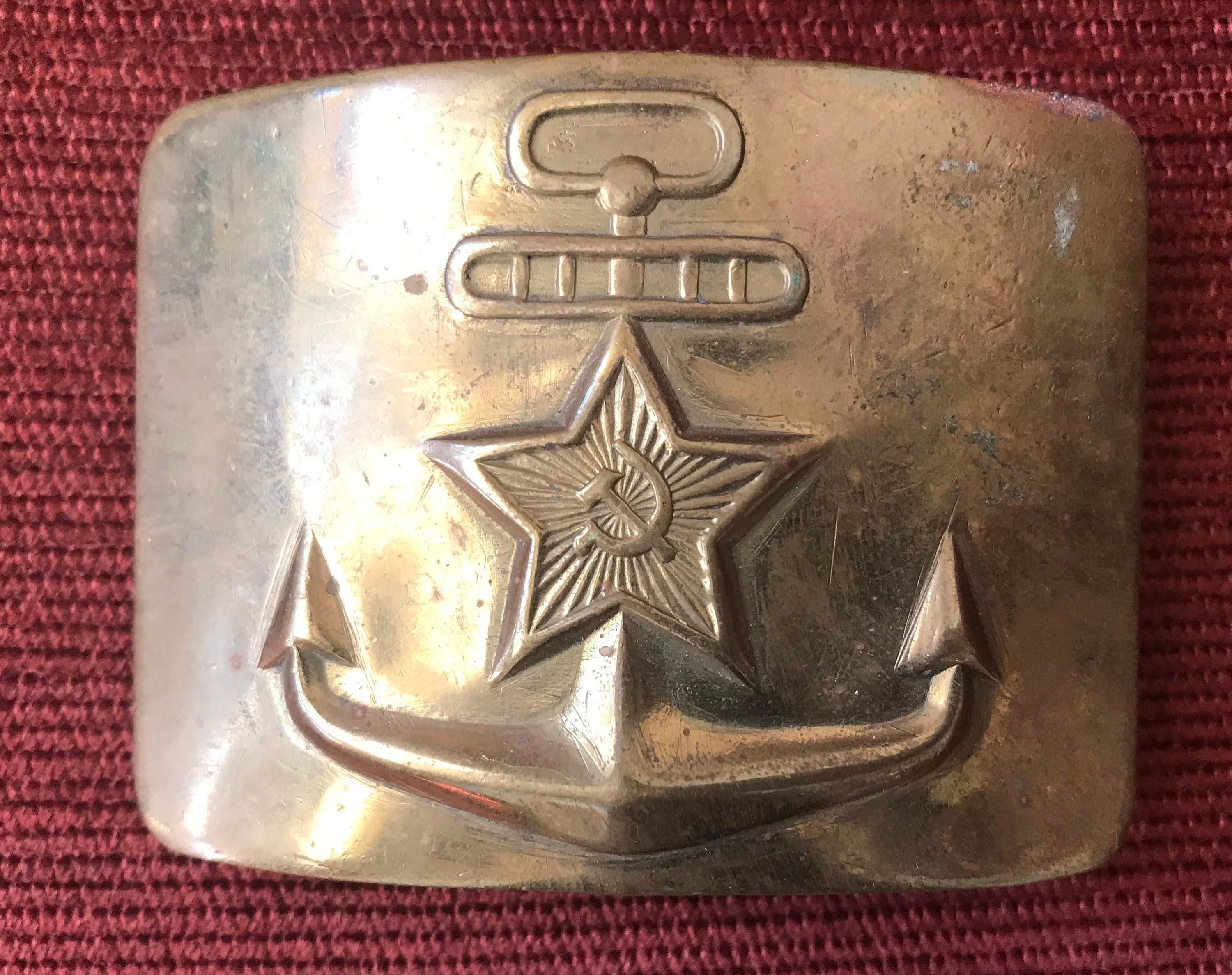 Soviet Russian Naval Belt Buckle Etsy