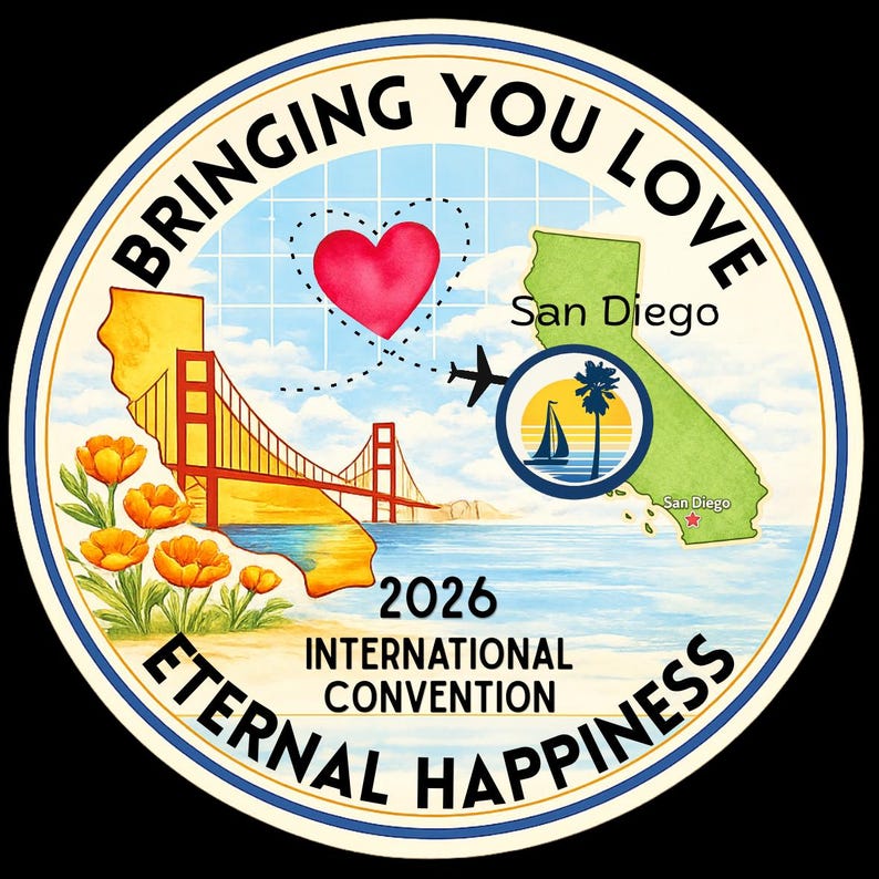 2026 International Convention Sticker-CA | Pick your Convention San Diego