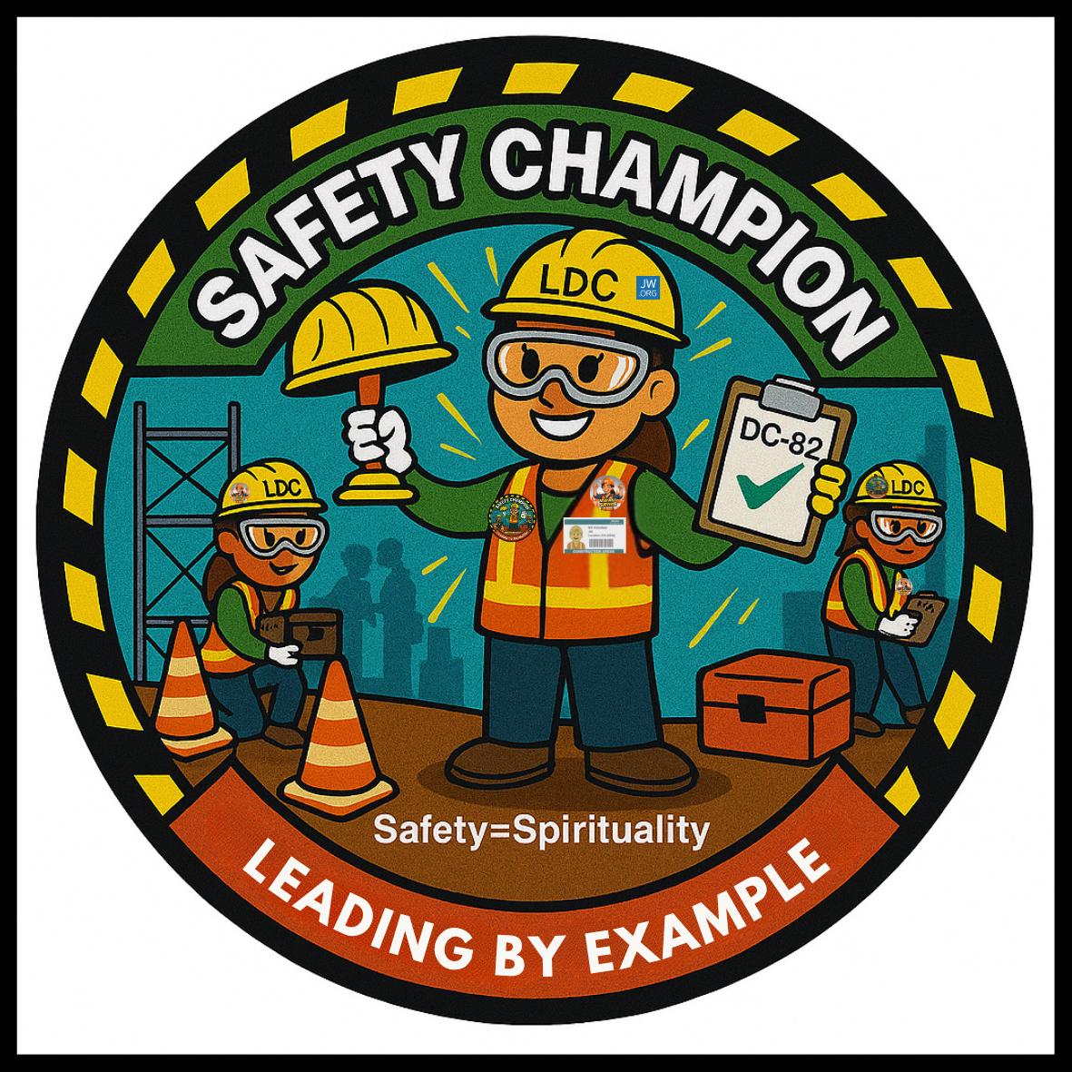 Ldc Sticker Design LDC Encouragement Sticker, Button, Cupcake Toppers, Safety First - Etsy