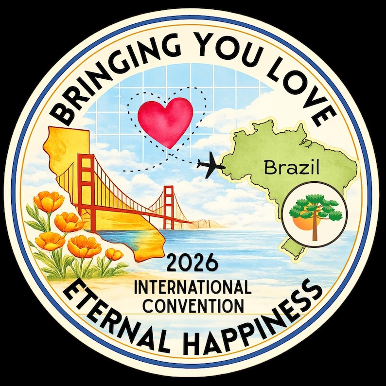 2026 International Convention Sticker-CA | Pick your Convention Brazil