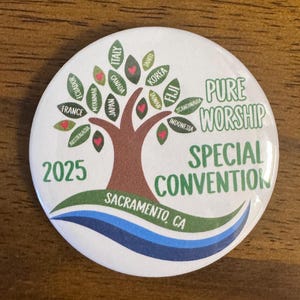 2025 Special Convention Button/Pin Gifts - Pure Worship